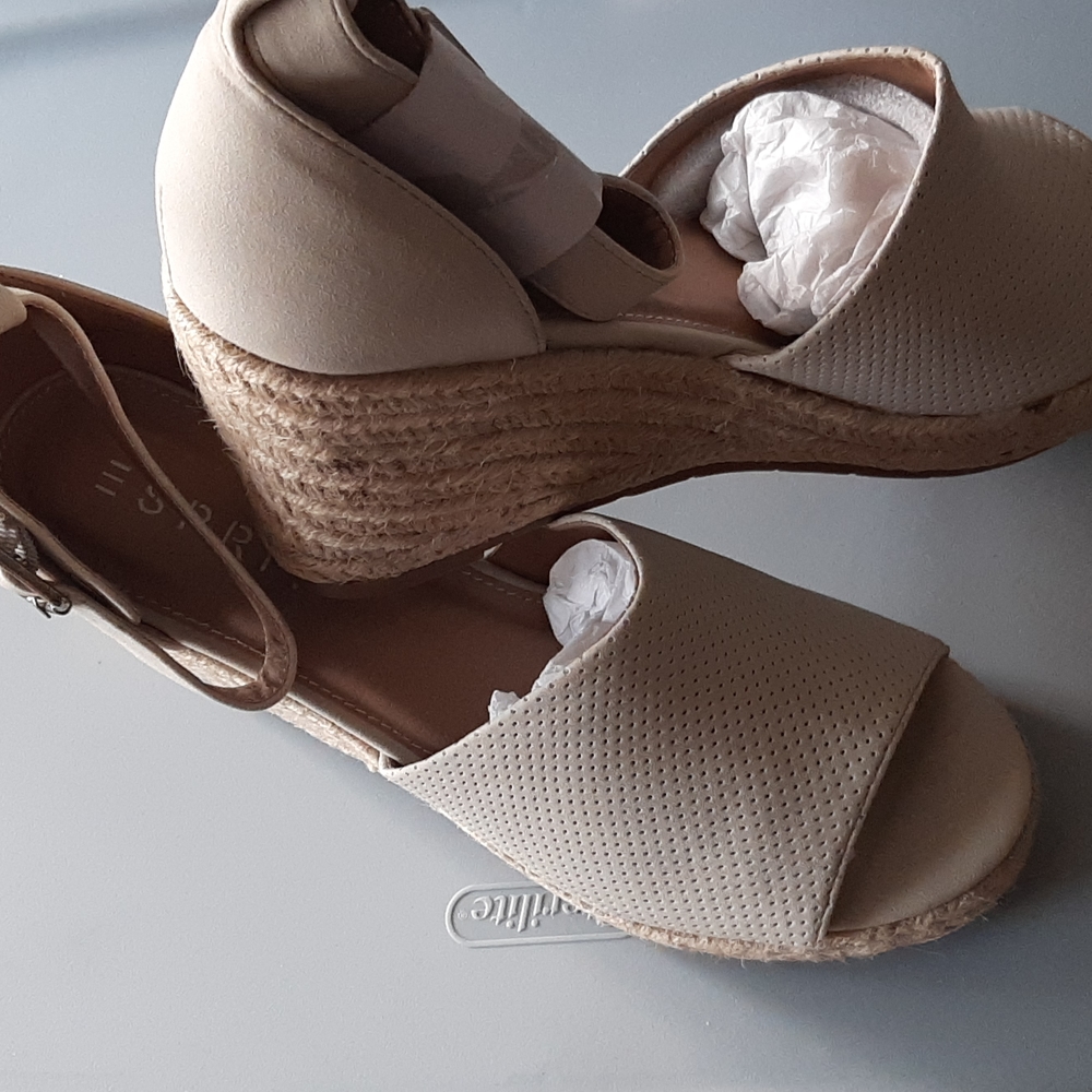 ESPIRIT  wedge espadriles ,sandals size 8.5